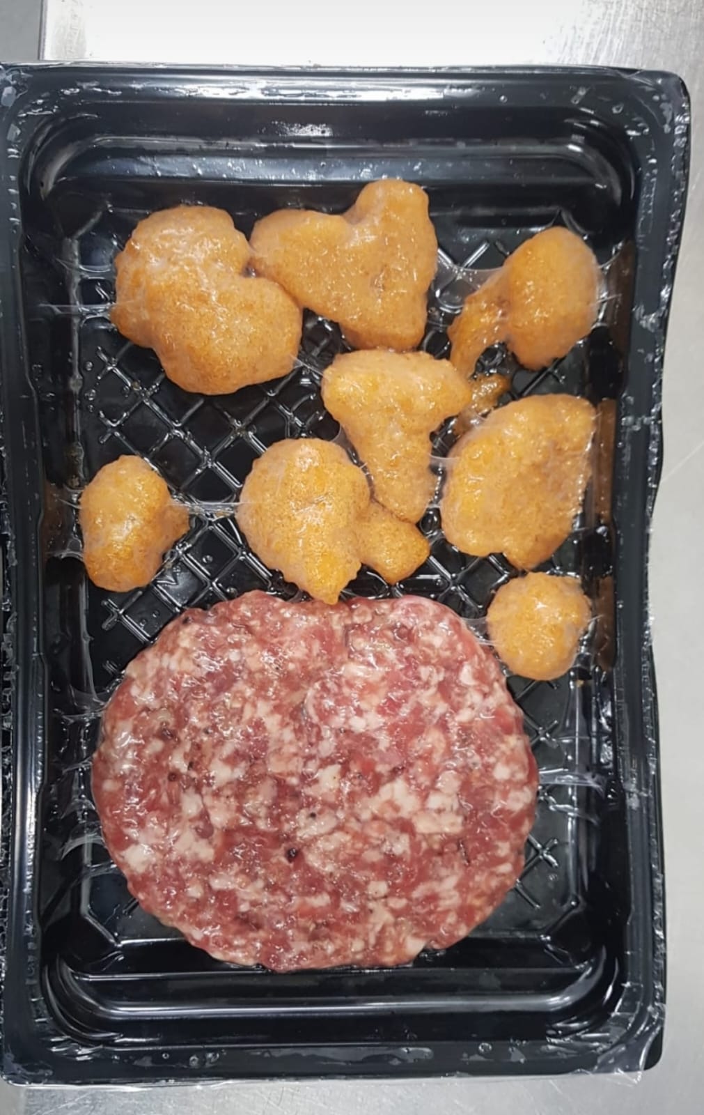 קומבו המבורגר וכרובית מצופה