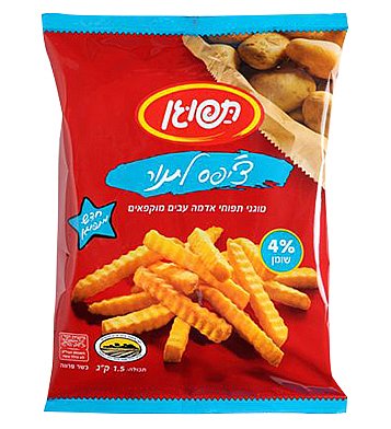 תפוגן צ'יפס לתנור -זיגזג 4%
